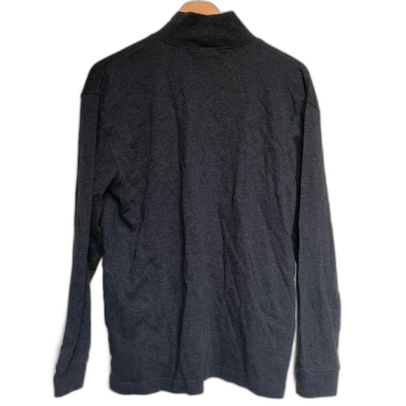 Talbots Grey Mock Neck Top Size Large - Picture 5 of 11